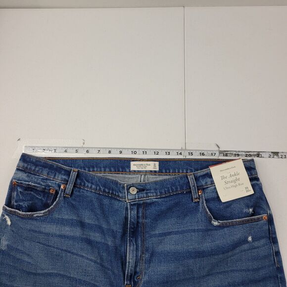 Abercrombie & Fitch the ankle straight ultra high rise 35/ 20R womens jeans 3620 - Picture 5 of 12